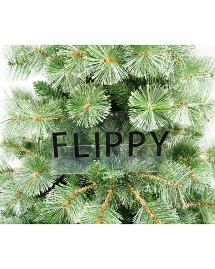 Brad artificial de Craciun tip pin, pentru interior/exterior, inaltime , diametru , 980 ramuri