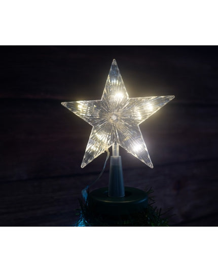 Brad artificial Pop-Up cu instalatie integrata, Lumini RGB, Suport inclus, Stea luminata, 304 Led,Material PVC