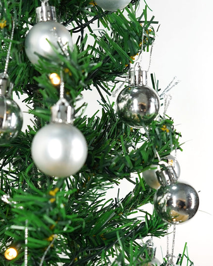 Brad Artificial Impodobit,suport plastic cu instalatie luminoasa 20 LED