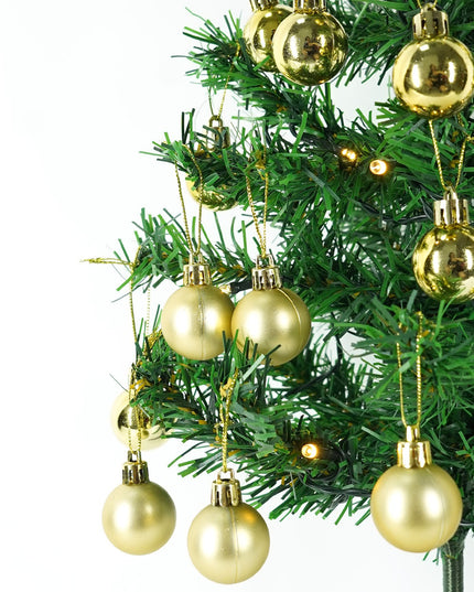 Brad Artificial Impodobit,suport plastic, cu instalatie luminoasa 20 LED