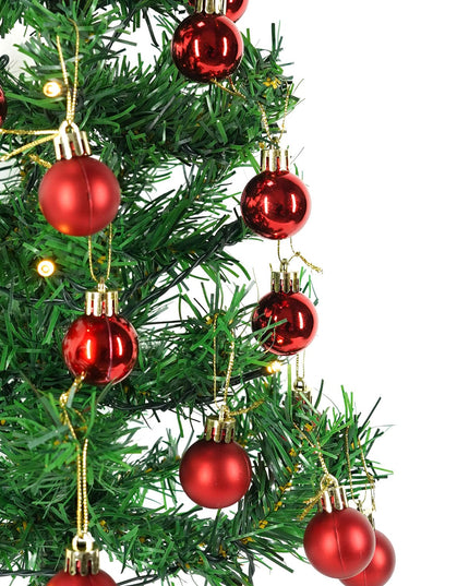 Brad Artificial Impodobit,suport plastic cu instalatie luminoasa 20 LED