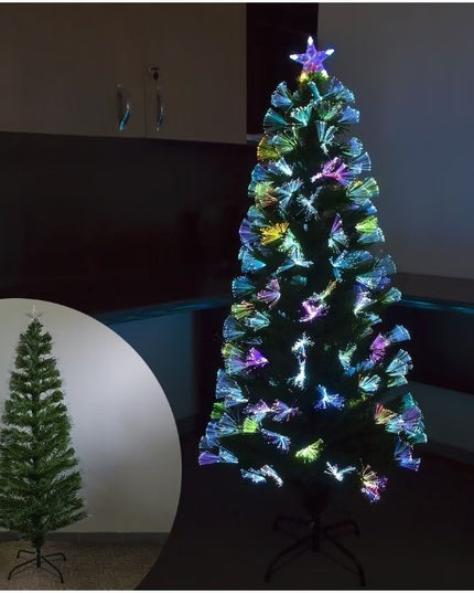 Brad Artificial Luminos de Craciun, inaltime , Ramuri cu Fibra Optica
