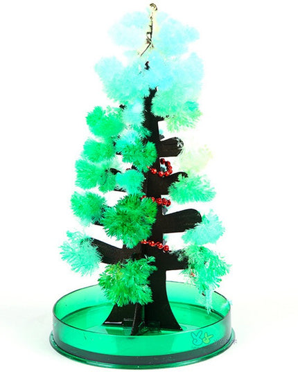 Brad Copac de Hartie Infloritor pe Apa, Jucarie Brad Magic Infloritor de Craciun, Crestere Lenta in 8-24 h, Decoratiune de Craciun