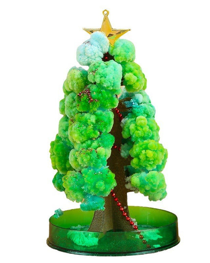 Brad Copac de Hartie Infloritor pe Apa, Jucarie Brad Magic Infloritor de Craciun, Crestere Lenta in 8-24 h, Decoratiune de Craciun