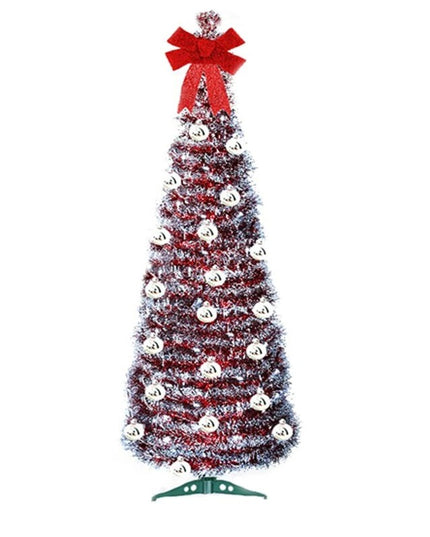 Brad de Craciun artificial cu luminite, tip pop-up, inaltime