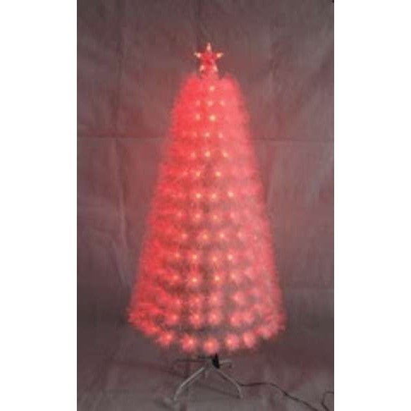 Brazi de Craciun albi cu fibra optica