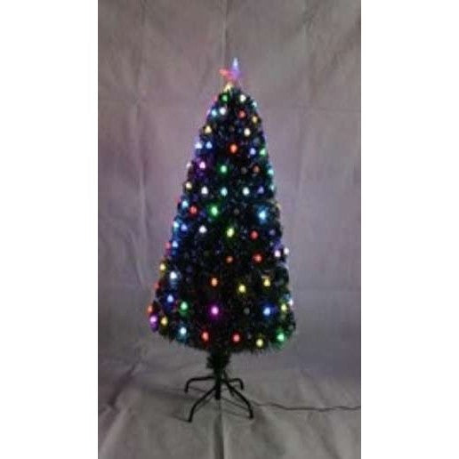 Brazi de Craciun cu fibra optica colorata cu diamant