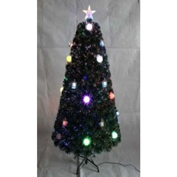 Brazi de Craciun cu fibra optica colorata cu felinare si bulgari -