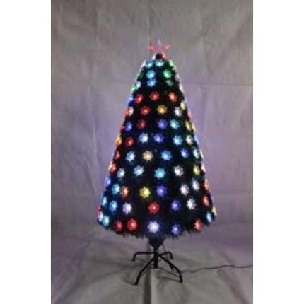 Brazi de Craciun cu fibra optica colorata cu lotus