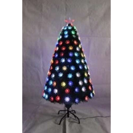 Brazi de Craciun cu fibra optica colorata cu lotus