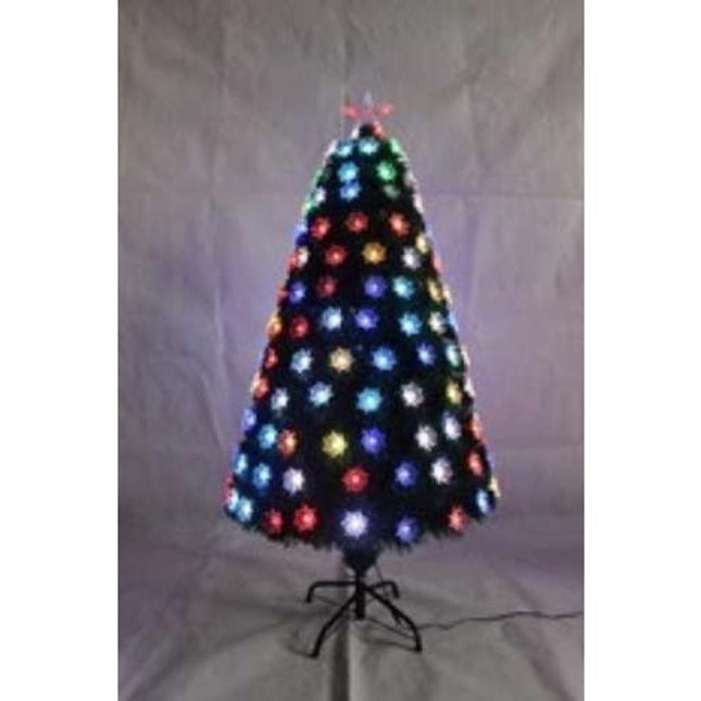 Brazi de Craciun cu fibra optica colorata cu lotus