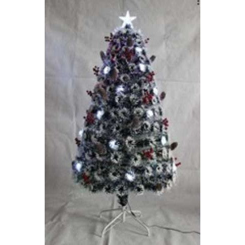 Brazi de Craciun cu fibra optica colorata