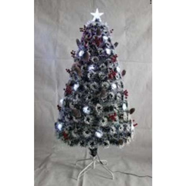 Brazi de Craciun cu fibra optica colorata