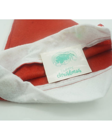 Caciulita de Mos Craciun, cu braduti ,led si muzica, rosie, marime universala, poliester