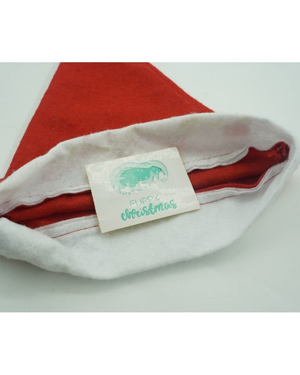 Caciulita de Mos Craciun, cu inimi ,led si muzica, rosie, marime universala, poliester