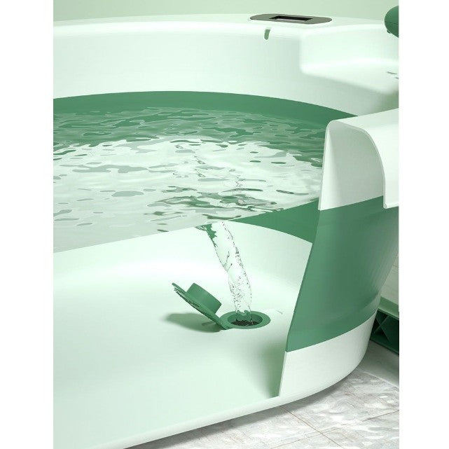 Cada de Baie, pentru Copii 0 luni - 6 Ani, cu Termometru, Pliabila, Perna Suport Inclusa, din Plastic