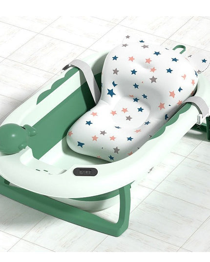 Cada de Baie, pentru Copii 0 luni - 6 Ani, cu Termometru, Pliabila, Perna Suport Inclusa, din Plastic