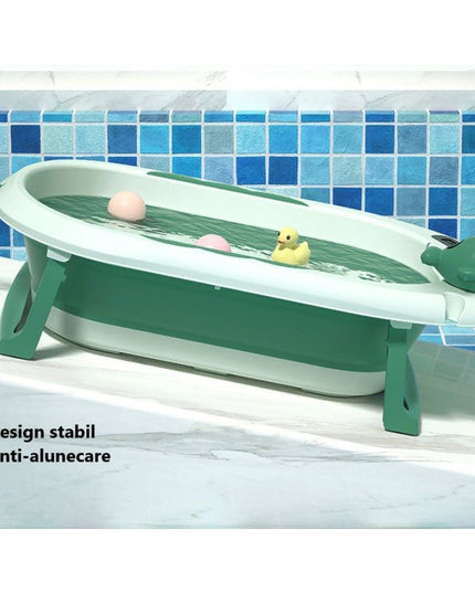 Cada de Baie, pentru Copii 0 luni - 6 Ani, cu Termometru, Pliabila, Perna Suport Inclusa, din Plastic