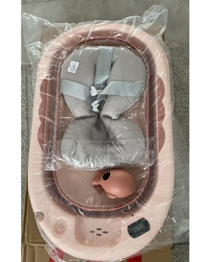 Cada de Baie, pentru Copii 0 luni - 6 Ani, cu Termometru, Pliabila, Perna Suport Inclusa, din Plastic