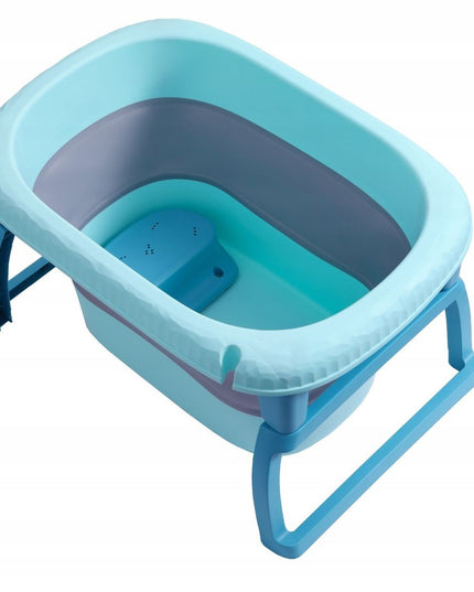 Cada Pliabila pentru Baie, din PP+TPE, pentru Copii 0-6 Ani, cu Picioare, Suport de Sezut, Scurgere Etans