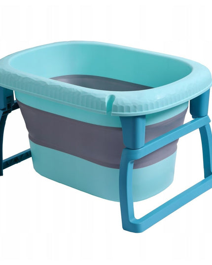 Cada Pliabila pentru Baie, din PP+TPE, pentru Copii 0-6 Ani, cu Picioare, Suport de Sezut, Scurgere Etans