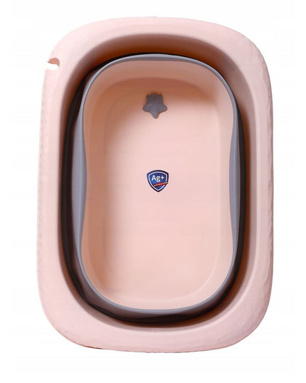 Cada Pliabila pentru Baie, din PP+TPE, pentru Copii 0-6 Ani, cu Picioare, Suport de Sezut, Scurgere Etans