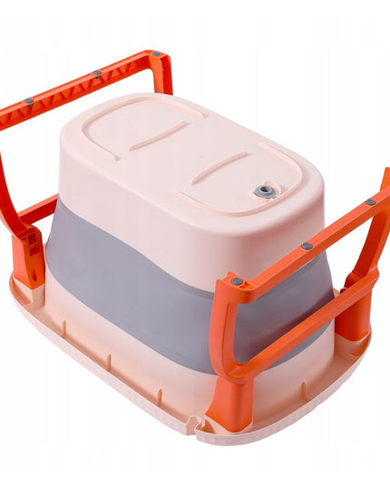 Cada Pliabila pentru Baie, din PP+TPE, pentru Copii 0-6 Ani, cu Picioare, Suport de Sezut, Scurgere Etans