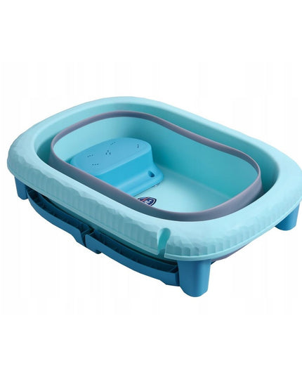 Cada Pliabila pentru Baie, din PP+TPE, pentru Copii 0-6 Ani, cu Picioare, Suport de Sezut, Scurgere Etans