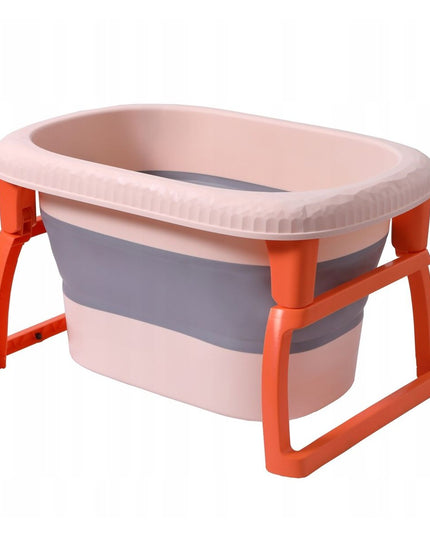 Cada Pliabila pentru Baie, din PP+TPE, pentru Copii 0-6 Ani, cu Picioare, Suport de Sezut, Scurgere Etans