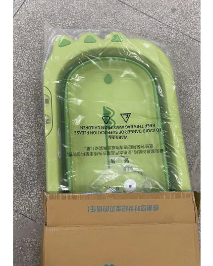 Cada Pliabila pentru Baie, din PP+TPR, pentru Copii 0-6 Ani, Model Crocodil, Dop de Scurgere