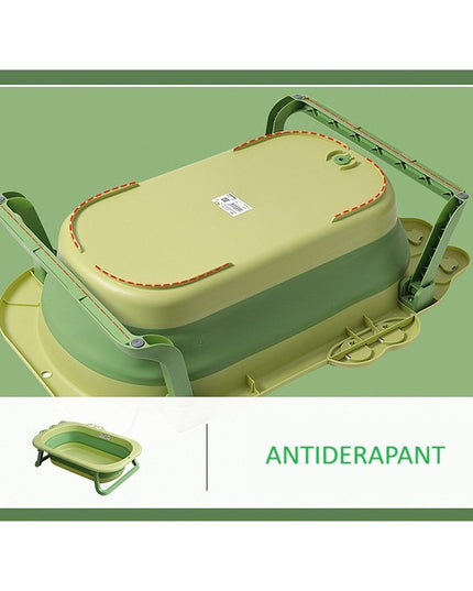 Cada Pliabila pentru Baie, din PP+TPR, pentru Copii 0-6 Ani, Model Crocodil, Dop de Scurgere