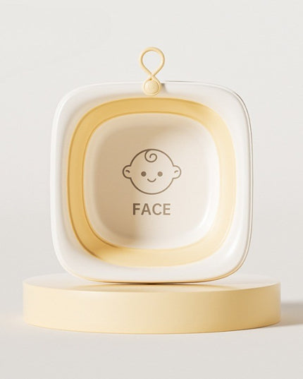 Cada Pliabila pentru Baie pentru Copii, Cadita pentru Bebelusi, Model Patrat pentru Fata