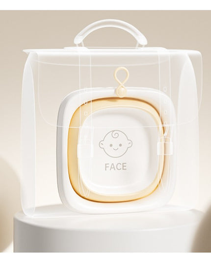 Cada Pliabila pentru Baie pentru Copii, Cadita pentru Bebelusi, Model Patrat pentru Fata