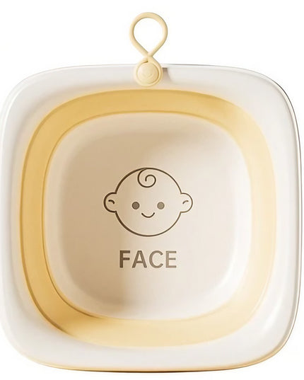 Cada Pliabila pentru Baie pentru Copii, Cadita pentru Bebelusi, Model Patrat pentru Fata