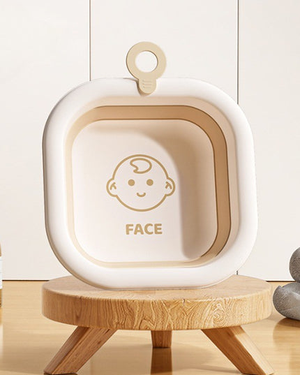 Cada Pliabila pentru Baie pentru Copii, Cadita pentru Bebelusi, Model Patrat pentru Fata