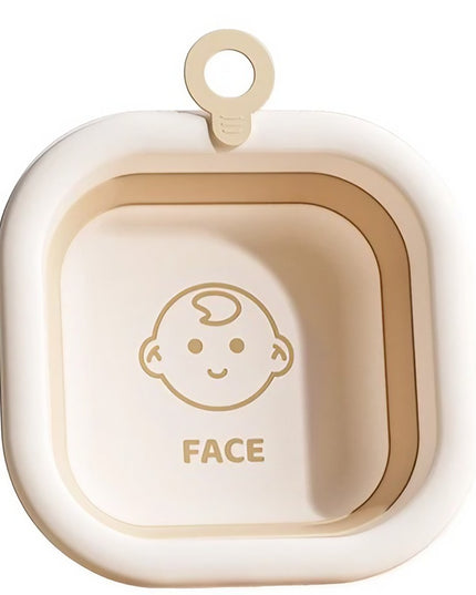 Cada Pliabila pentru Baie pentru Copii, Cadita pentru Bebelusi, Model Patrat pentru Fata