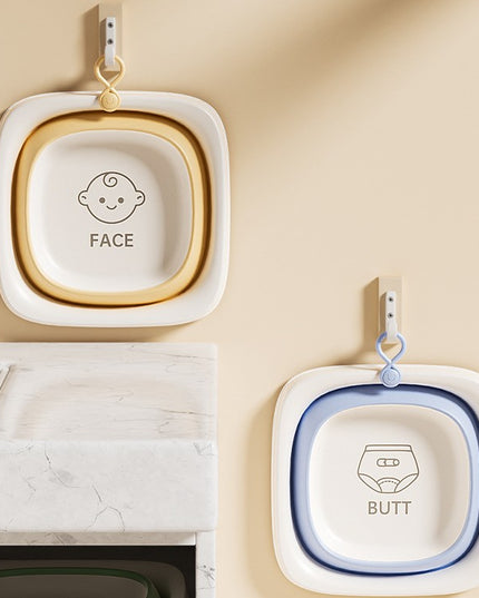 Cada Pliabila pentru Baie pentru Copii, Cadita pentru Bebelusi, Model Patrat pentru Fundulet