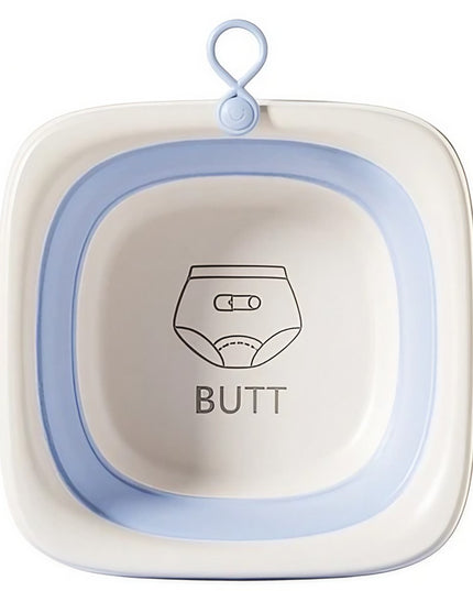 Cada Pliabila pentru Baie pentru Copii, Cadita pentru Bebelusi, Model Patrat pentru Fundulet