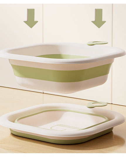 Cada Pliabila pentru Baie pentru Copii, Cadita pentru Bebelusi, Model Patrat pentru Fundulet