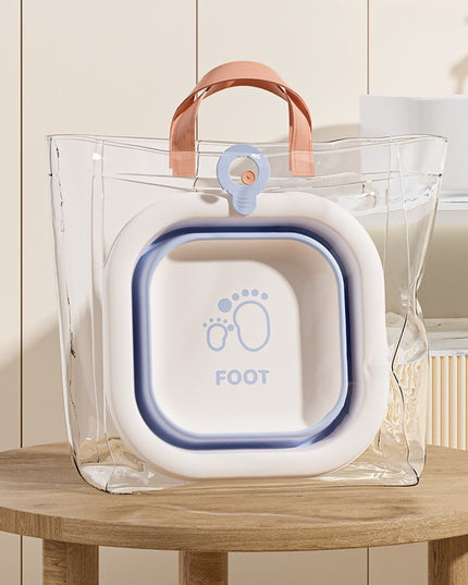 Cada Pliabila pentru Baie pentru Copii, Cadita pentru Bebelusi, Model Patrat pentru Picioare