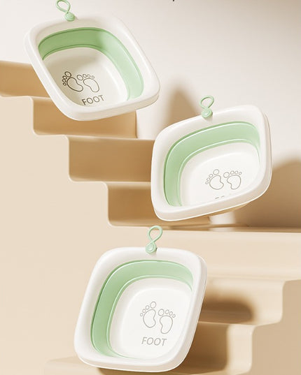 Cada Pliabila pentru Baie pentru Copii, Cadita pentru Bebelusi, Model Patrat pentru Picioare