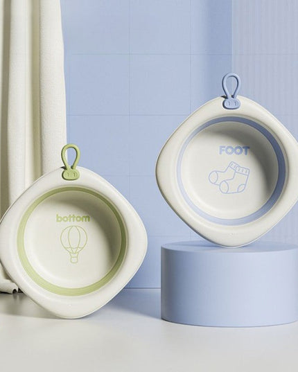 Cada Pliabila pentru Baie pentru Copii, Cadita pentru Bebelusi, Model Romb cu Balon