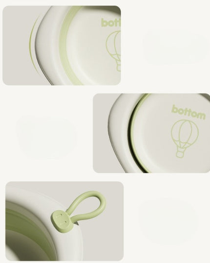 Cada Pliabila pentru Baie pentru Copii, Cadita pentru Bebelusi, Model Romb cu Balon