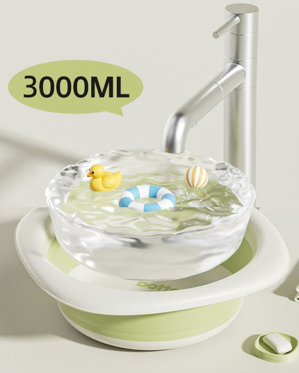 Cada Pliabila pentru Baie pentru Copii, Cadita pentru Bebelusi, Model Romb cu Balon