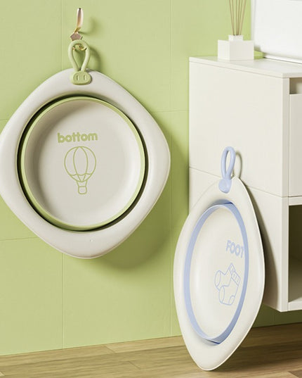 Cada Pliabila pentru Baie pentru Copii, Cadita pentru Bebelusi, Model Romb cu Balon