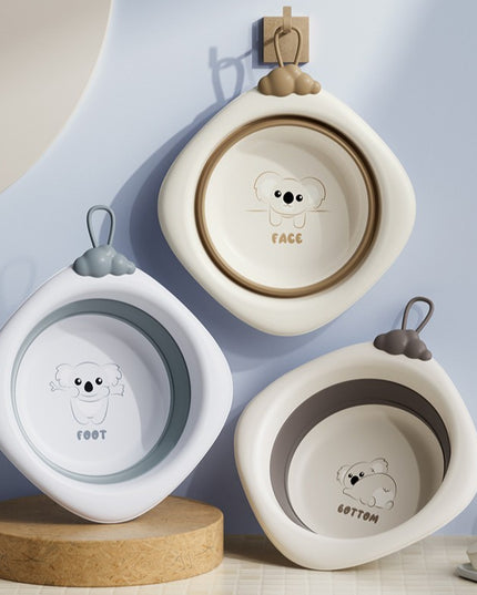 Cada Pliabila pentru Baie pentru Copii, Cadita pentru Bebelusi, Model Romb pentru Fata Koala