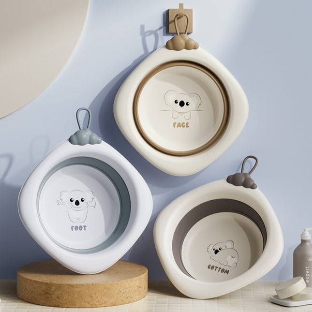 Cada Pliabila pentru Baie pentru Copii, Cadita pentru Bebelusi, Model Romb pentru Fata Koala