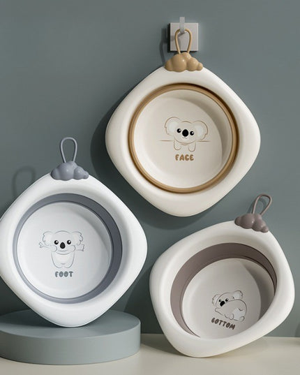 Cada Pliabila pentru Baie pentru Copii, Cadita pentru Bebelusi, Model Romb pentru Picioare Koala