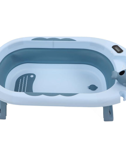 Cada de Baie, pentru Copii 0 luni - 6 Ani, cu Termometru, Pliabila, Perna Suport Inclusa, din Plastic