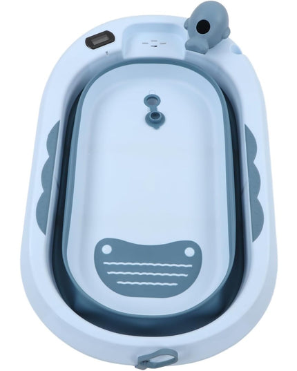 Cada de Baie, pentru Copii 0 luni - 6 Ani, cu Termometru, Pliabila, Perna Suport Inclusa, din Plastic